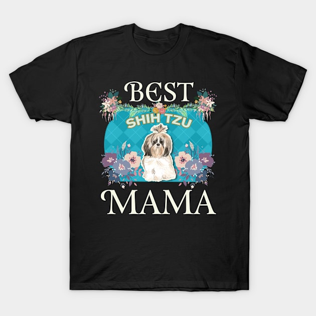 Best Shih tzu Longer hair Mama - Gifts For Dog Moms Or Shih tzu Longer hair owners T-Shirt by StudioElla